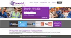 Desktop Screenshot of essentialrecruitment.co.uk