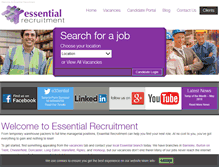 Tablet Screenshot of essentialrecruitment.co.uk